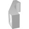 Ekena Millwork 5 1/2-in. W x 10-in. D x 22-in. H Westlake Architectural Grade PVC Knee Brace BRCP055X10X22WTL - alternate 6